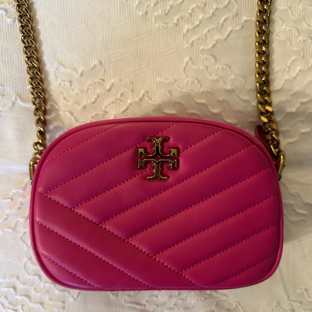 Tory Burch Mini Crossbody Bag in Bright Pink